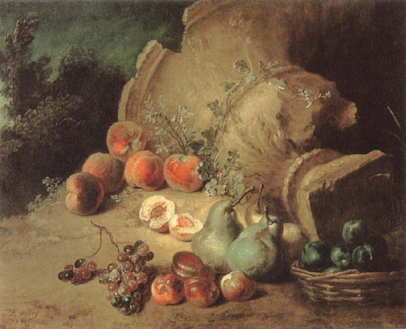 Jean Baptiste Oudry Still Life with Fruit Sweden oil painting art